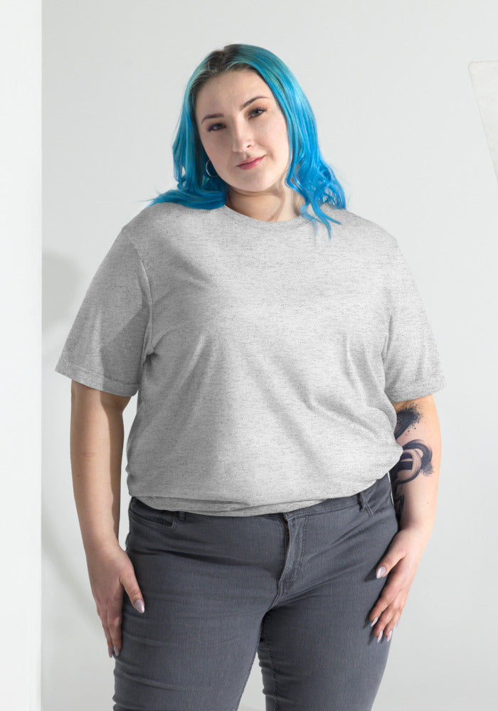 Unisex Tri-Blend T-Shirt — Bella + Canvas 3413 — White Fleck Triblend