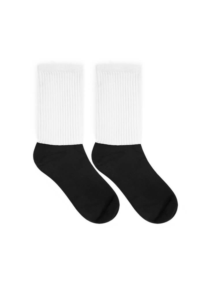 Black Foot Sublimated Socks — XL
