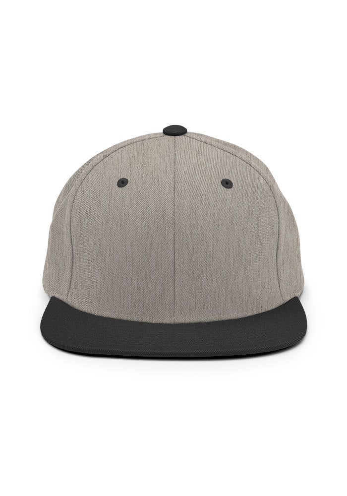 Classic Snapback — Yupoong 6089M — Heather/Black / One size