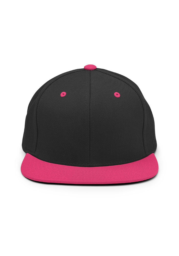 Classic Snapback — Yupoong 6089M — Black/ Neon Pink / One size
