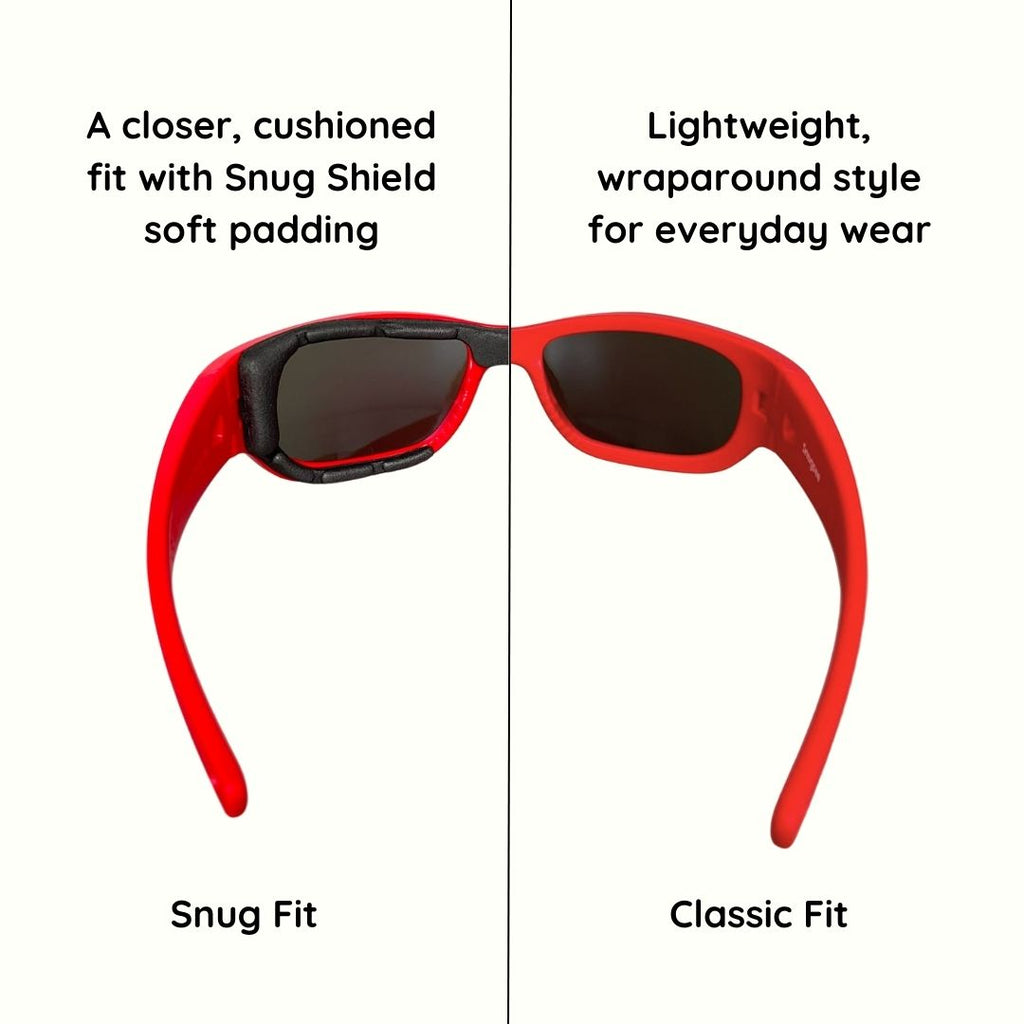 Red Toddler Sunglasses | REVO Lens | Snug Fit | 1-2 Years