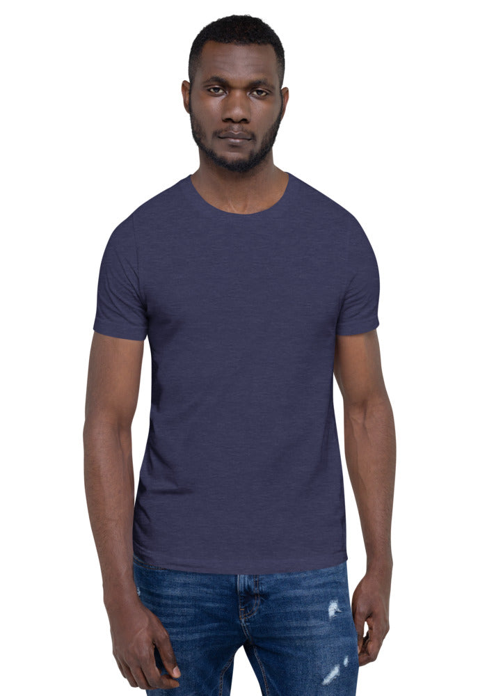 Unisex Staple T-Shirt — Bella + Canvas 3001 — Heather Midnight Navy