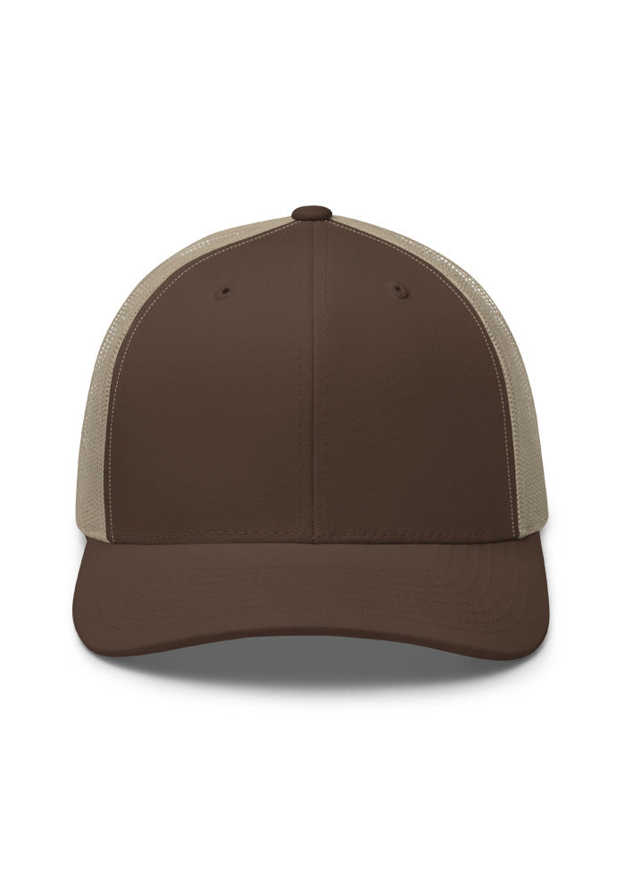 Retro Trucker Hat — Yupoong 6606 — Brown/ Khaki / One size