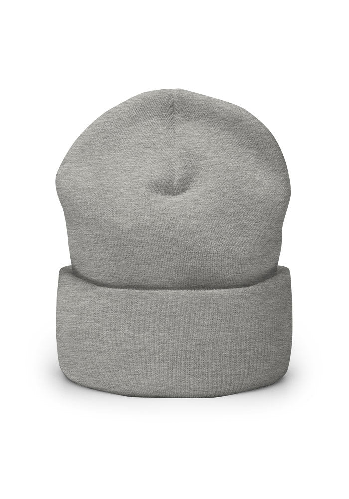 Cuffed Beanie — Yupoong 1501KC — Heather Grey / One size