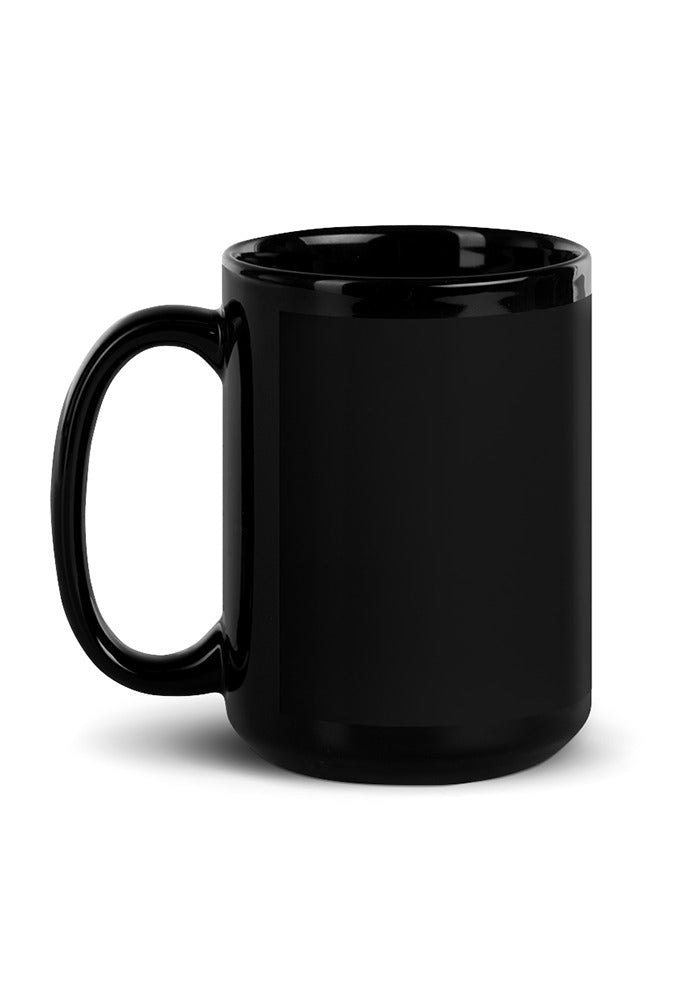 Black Glossy Mug — Black / 15 oz