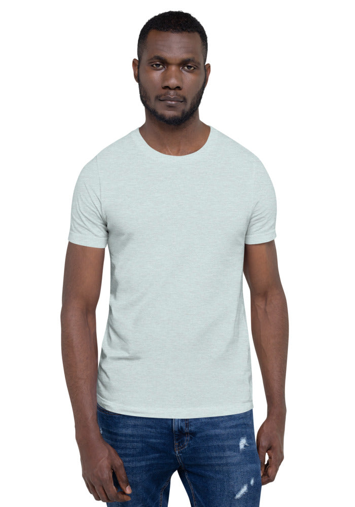 Unisex Staple T-Shirt — Bella + Canvas 3001 — Heather Prism Ice Blue