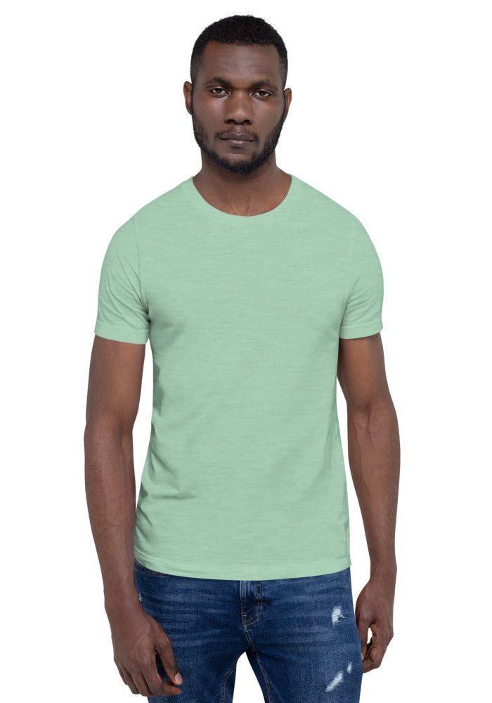 Unisex Staple T-Shirt — Bella + Canvas 3001 — Heather Prism Mint
