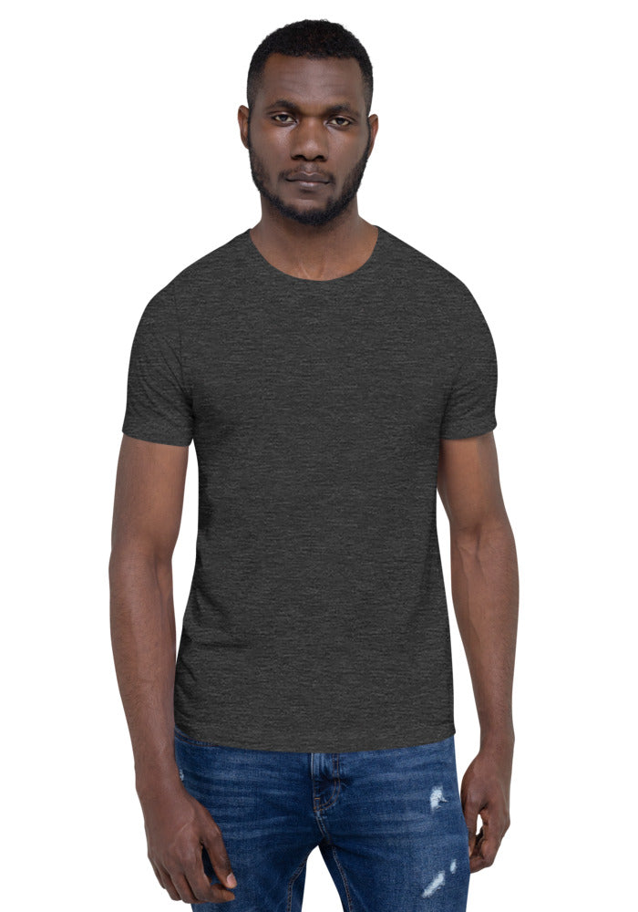 Unisex Staple T-Shirt — Bella + Canvas 3001 — Dark Grey Heather / XS