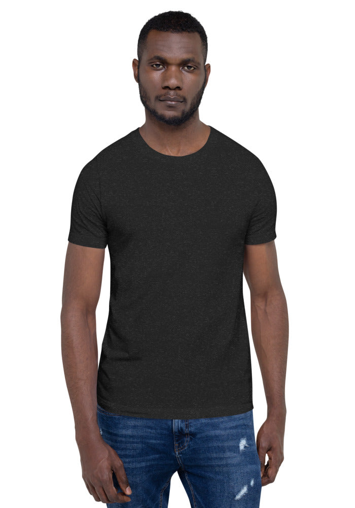 Unisex Staple T-Shirt — Bella + Canvas 3001 — Black Heather / XS