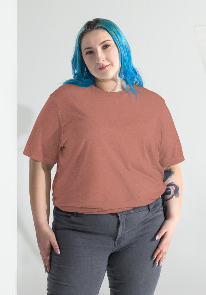 Unisex Tri-Blend T-Shirt — Bella + Canvas 3413 — Mauve Triblend