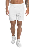 All-Over Print Unisex Athletic Long Shorts — White