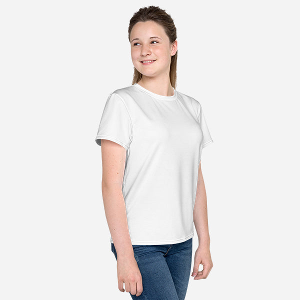 All-Over Print Youth Crew Neck T-shirt — supplier product photograph