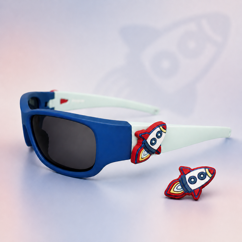 Rocket Ship Kids Sunglasses Charms | x1 Pair | Age 3+