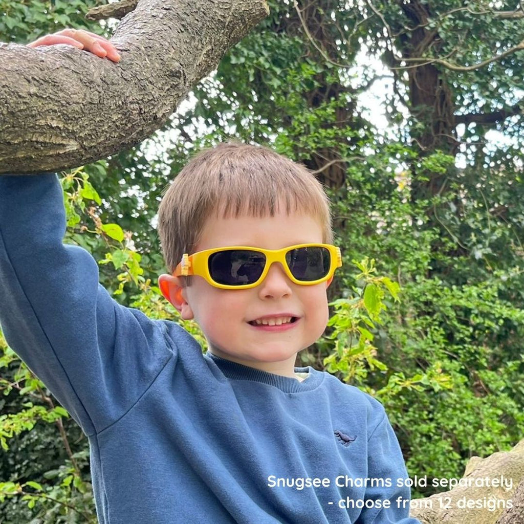Yellow Orange Kids Sunglasses | Signature Lens | Snug Fit | 6-12 Years