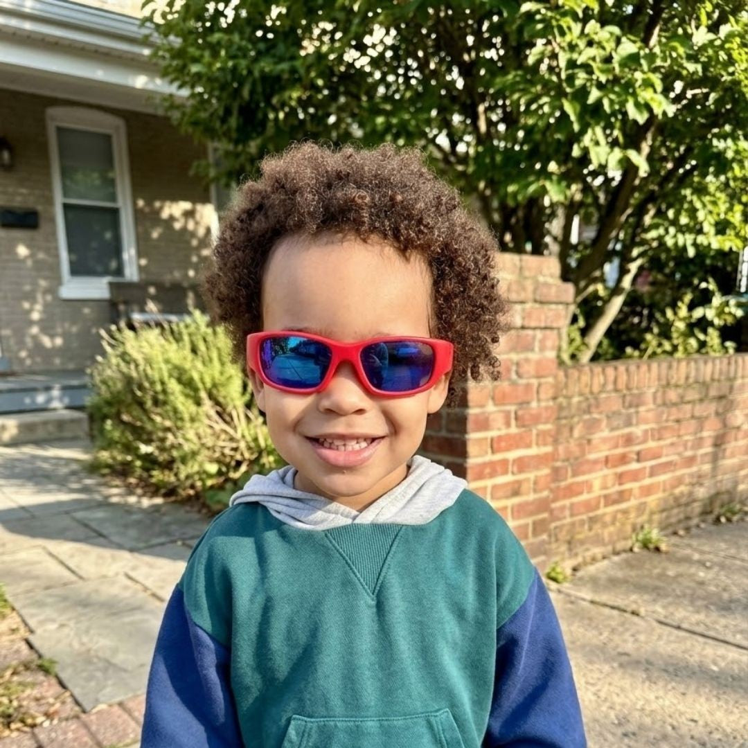 Red Toddler Sunglasses | REVO Lens | Classic Fit | 1-2 Years