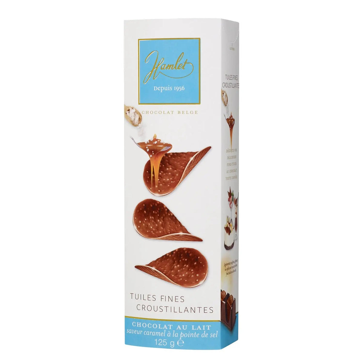 Hamlet caramel seasalt flavoured milk chocolate thins