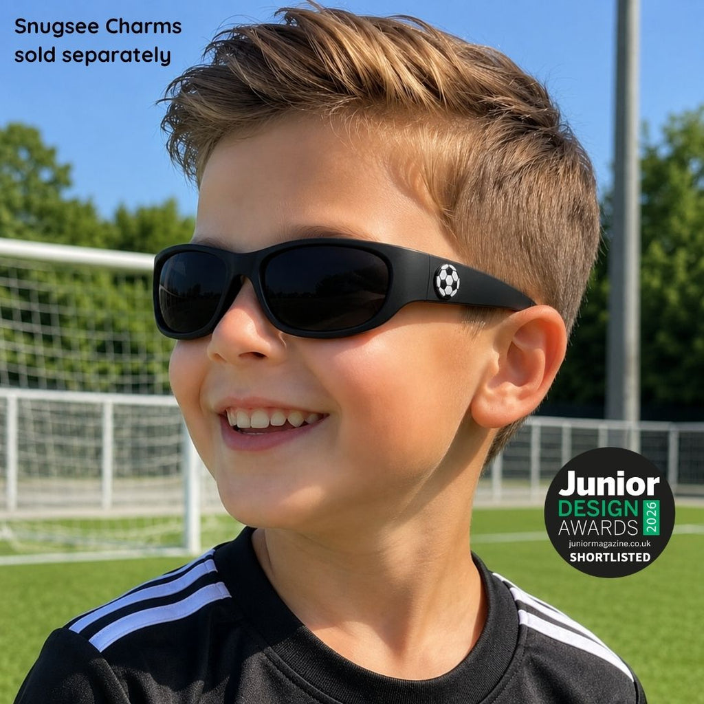Jet Black Kids Sunglasses | Polarised Lens | Classic Fit | 3-5 Years