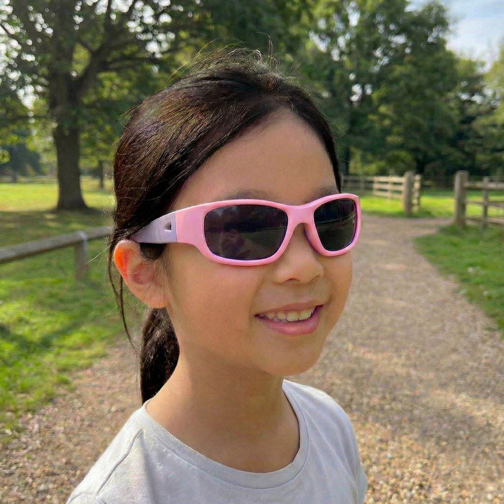 Pink Lilac Kids Sunglasses | Signature Lens | Snug Fit | 6-12 Years