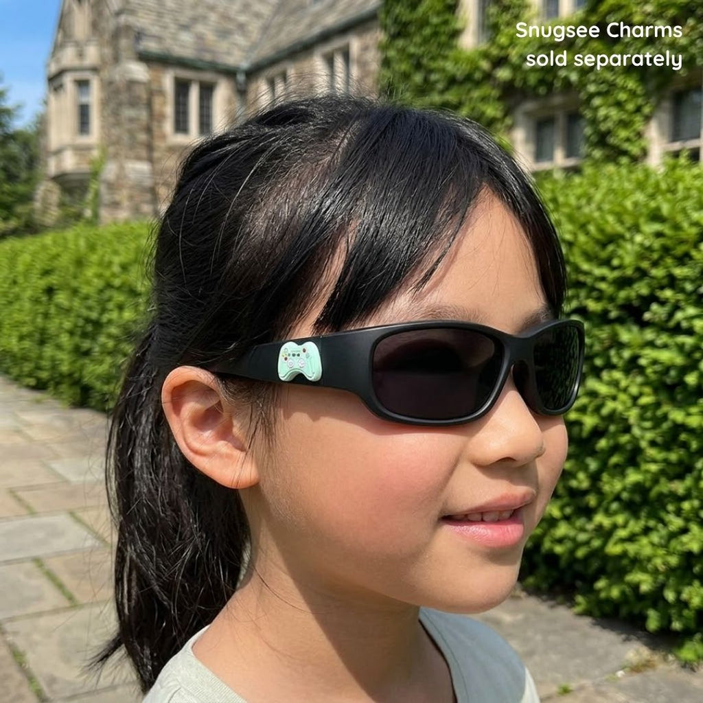 Jet Black Kids Sunglasses | Polarised Lens | Classic Fit | 3-5 Years