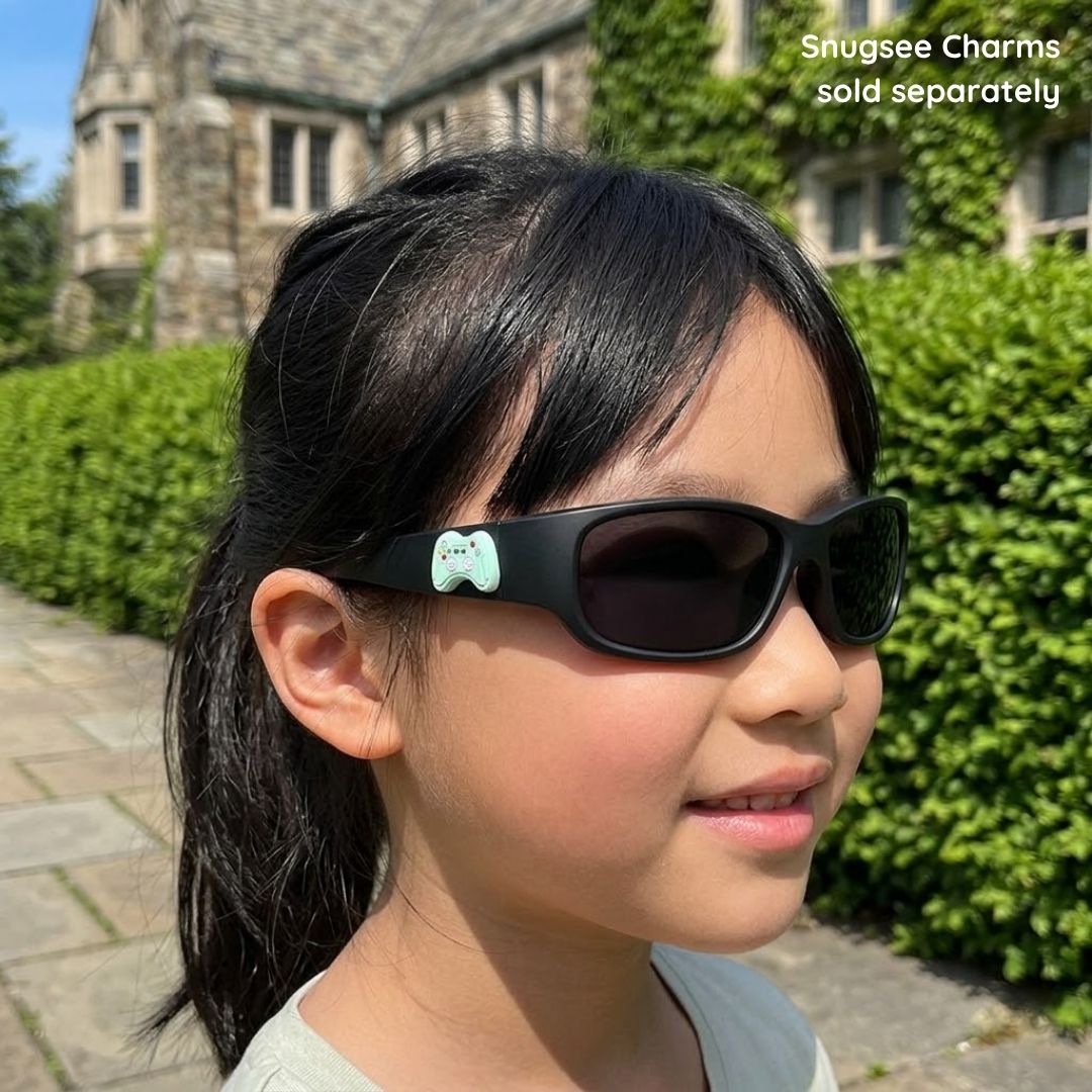 Jet Black Kids Sunglasses | Polarised Lens | Classic Fit | 6-12 Years