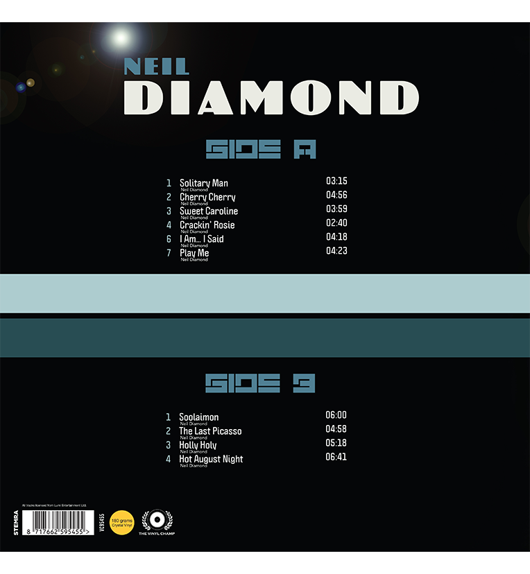 Neil Diamond – Live in Australia (Limited Edition 12-Inch Album on 180g Clear Vinyl)