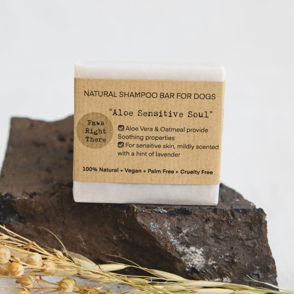 Aloe Sensitive Soul Natural Puppy & Sensitive Dog Shampoo Bar – 80g