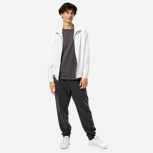 All-Over Print Recycled Unisex Track Jacket — supplier product photograph