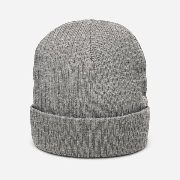 Ribbed Knit Beanie | Atlantis — supplier product photograph