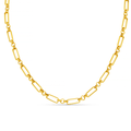 LUXE Rectangular Open Link Chain Necklace