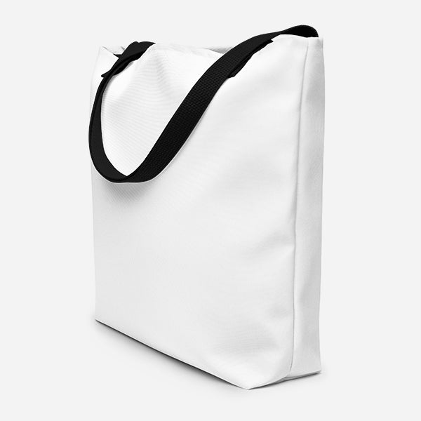 All-Over Print Large Tote Bag w/ Pocket — supplier product photograph