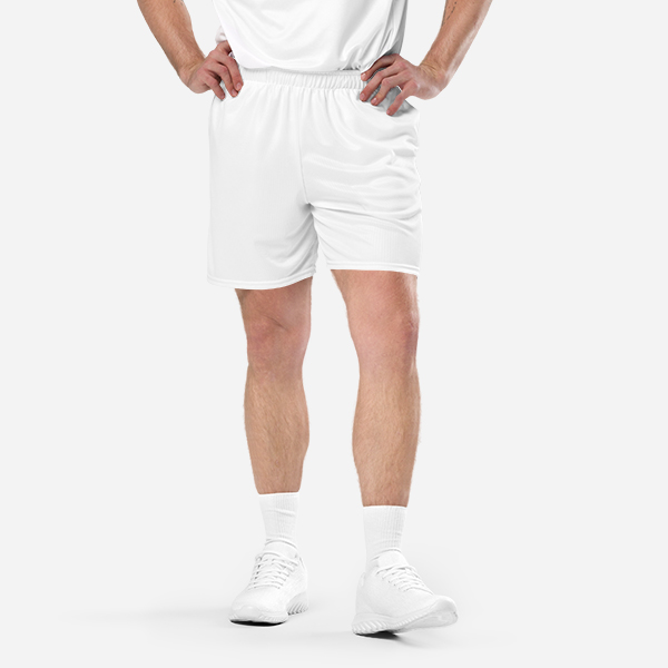All-Over Print Recycled Unisex Mesh Shorts — supplier product photograph