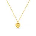 LUXE Domed Heart Necklace - Gold