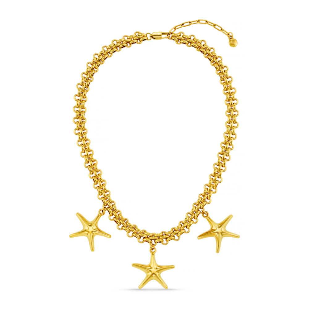 LUXE Statement Chain & Starfish Necklace